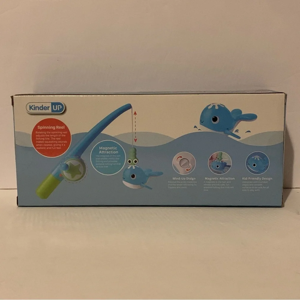 NIB. KINDER UP Fishing Toy Set for Kids